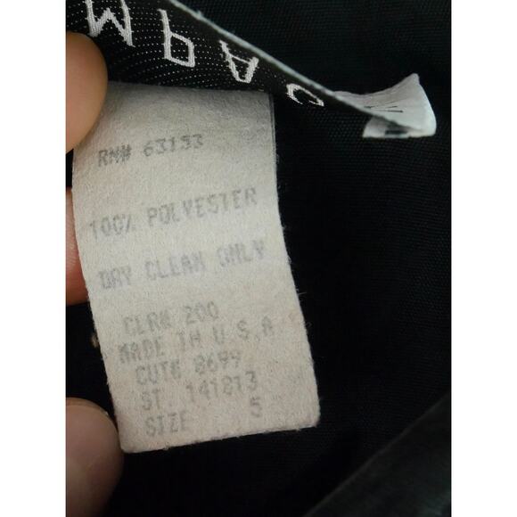 Rampage Size 5 Mini Dress Black Sequin Sheath Vintage 90s Hoco Going Out Formal - Picture 5 of 9